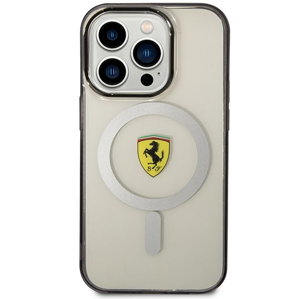 Etui Ferrari do iPhone 14 Pro Max, Przezroczysty MagSafe zdjęcie 3