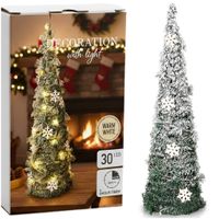 Choinka Świecąca Zielona Stożek Świąteczny Ozdobny na Boże Narodzenie 60 cm