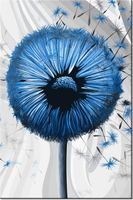 60CM 40CM OBRAZ ŚCIENNY NIEBIESKIE DMUCHAWCE 3 DRUK PŁÓTNO RAMA