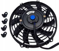 CIENKI WENTYLATOR CHŁODNICY 12V 23cm tłoczący