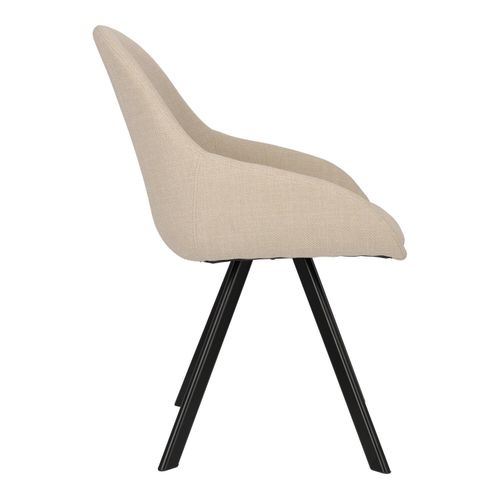Krzesło Nels beżowe czarne nogi na Arena.pl