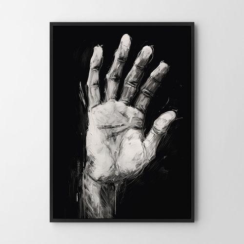 Plakat ręka dłoń 21x29,7 cm A4 na Arena.pl