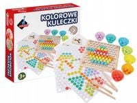 POMYSŁOWY SKRZAT KOLOROWE KULECZKI DREWNO SORTER