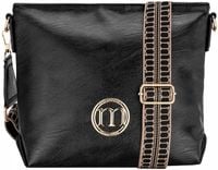 MONNARI TOREBKA DAMSKA Listonoszka CZARNA AZTECKI PASEK