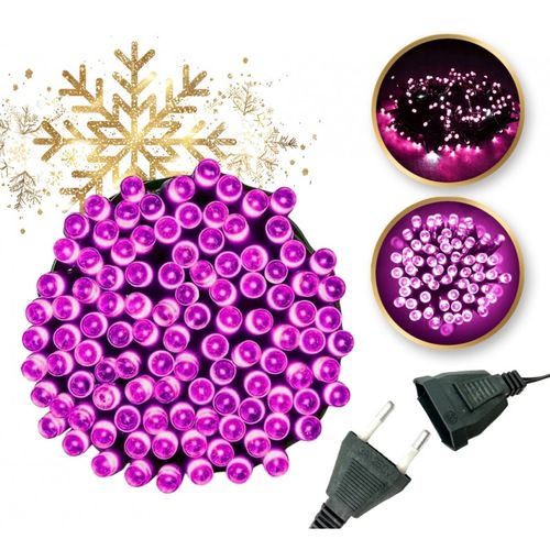 światełka lampki wewnętrzne/zewnętrzne 100 led różowe lamp01r na Arena.pl