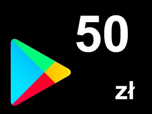 Karta Google Play 50zł Kod Prepaid Klucz Android na Arena.pl