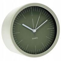 ZEGAR STOJĄCY METALOWY SZKŁO MINIMALISTYCZNA TARCZA Ø 15 CM ZIELONY