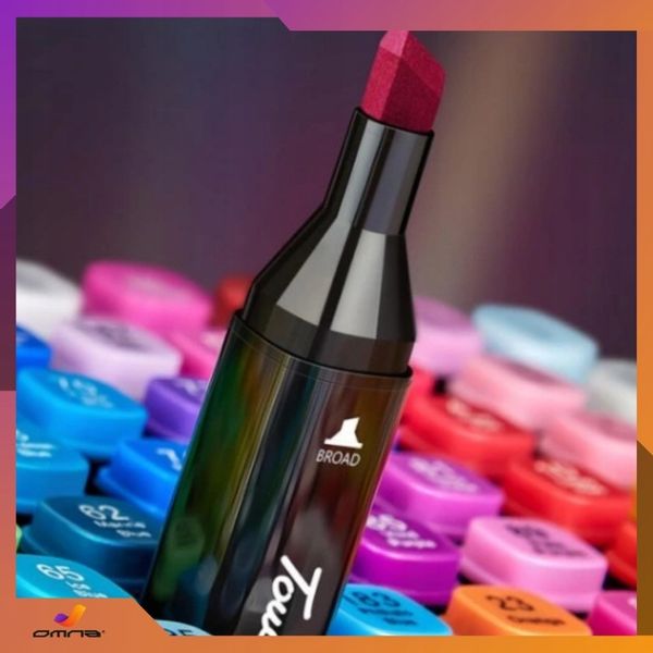 Markery alkoholowe flamastry mazaki pisaki dwustronne touch podstawka 168 zdjęcie 14