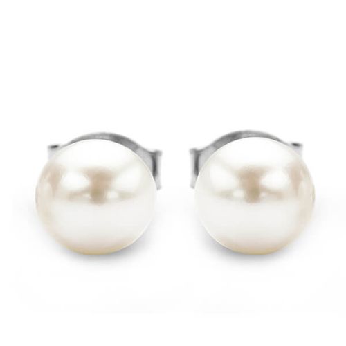 Srebrne kolczyki Staviori z perłami na Arena.pl