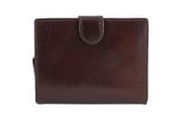 Skórzany portfel klasyczny - Barberini's - Brązowy ciemny
