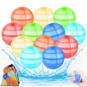 Kule Wodne Bomby Silikonowe Wielorazowe Zestaw 12 Sztuk Mix Kolorów
