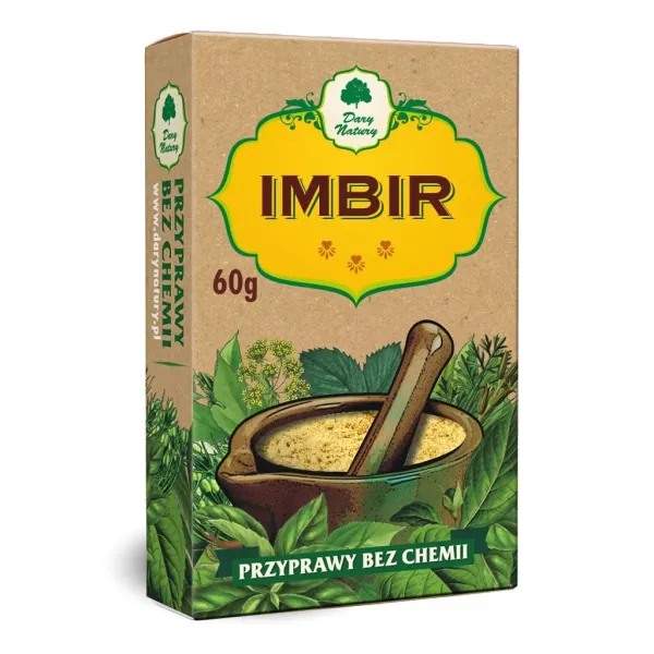 Imbir Mielony 60 g - Dary Natury zdjęcie 1