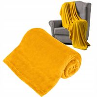 Koc polarowy Teesa gruby ciepły narzuta 150x200