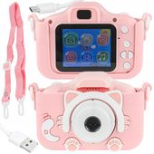 APARAT CYFROWY DLA DZIECI FULL HD 12MPX KAMERA GRY ZESTAW XXL