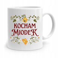 Kubek Prezent Dla Pszczelarza Kocham Miodek Z Nadrukiem Ze Zdjęciem