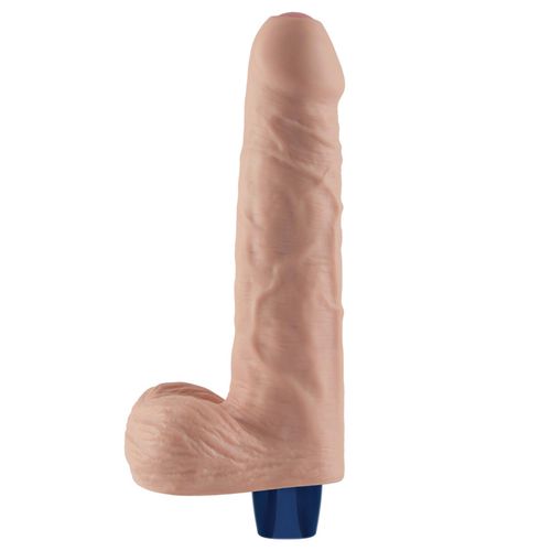 9" real softee rechargeable tpe vibrating dildo(flesh) na Arena.pl