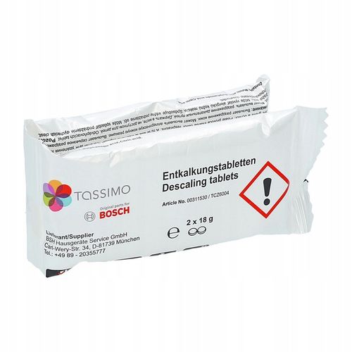 Tabletki odkamieniające do ekspresu Bosch Tassimo TCZ6004 na Arena.pl