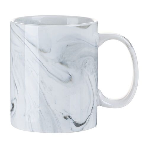 Kubek 330 ml do sublimacji - szary marmur zdjęcie 1