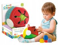 CLEMENTONI PIŁKA SENSORYCZNA z klockami clemmy mięciutkie pachnące +6 m-cy