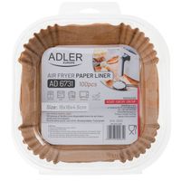 AD 6731 Papierowe wkłady do frytkownicy - 16 cm| 100 szt. | Do 240°C |