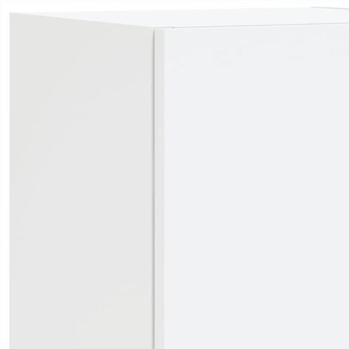 Szafka TV, z LED, biała, 30,5x30x102 cm na Arena.pl