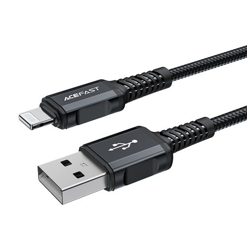 kabel przewód mfi do iphone usb - lightning 2.4a 1.8m czarny na Arena.pl