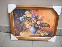 obraz w drewnianej ramie 30x40 kwiaty 7769