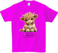 Koszulka T-shirt dla dzieci - Zwierzęta - Krówka - Dodaj imię jeśli chcesz