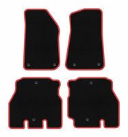 Dywaniki welurowe CARLUX-RED Jeep Wrangler JL 5d 2018-2023 czarne