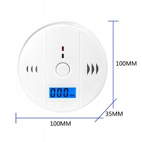 CZUJNIK CZADU GAZU CO LCD DETEKTOR TLENKU WĘGLA BEZPRZEWODOWY CERTYFIKOWANY na Arena.pl