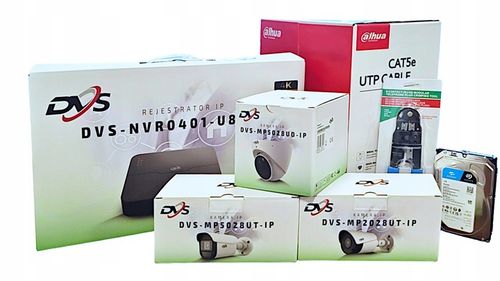 ZESTAW KAMER DO MONITORINGU 5MPX IP POE 4 KAMERY ZEWNĘTRZNE 1TB na Arena.pl