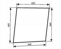 szyba drzwi górna ciągnika Zetor 8211, 8245, 9211, 9245, 10211, 10245