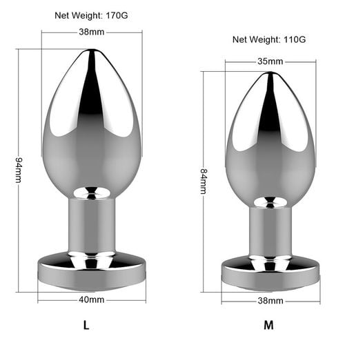 stymulator rechargeable butt plug vibrator usb 10 functions   silver na Arena.pl