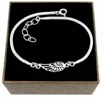 BRANSOLETKA SREBRNA CELEBRYTKA SKRZYDŁO ANIOŁA ZE SREBRA PRÓBY 925 B76