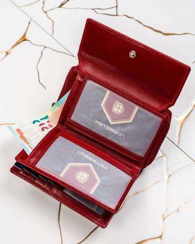 zestaw prezentowy: duży, skórzany portfel i brelok - peterson na Arena.pl