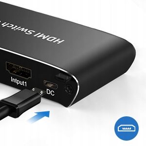 ROZDZIELACZ PRZEŁĄCZNIK SWITCH 3x HDMI 4K HDMI2.0 4K@60HZ na Arena.pl