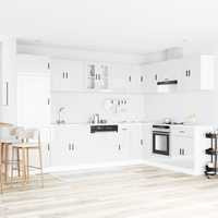 Szafka pod zlew z drzwiami Porto 2 pcs Biały 80 x 46 x 84.5 cm