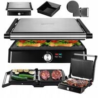 OPIEKACZ TOSTER GRILL DO KANAPEK PANINI ELEKTRYCZNY ROZKŁADANY MOCNY