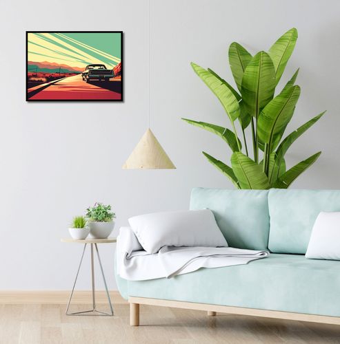 Plakat 55x40cm Droga przez Pustynię na Arena.pl