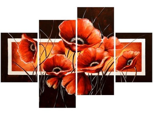 140CM 70 OBRAZ MOC MAKÓW ŚCIENNY na Arena.pl