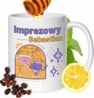 Kubek Dla Sebastiana Kolegi Przyjaciela Męża Z Nadrukiem Biały 330Ml