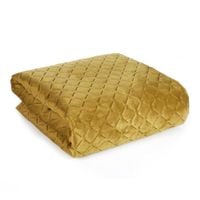 Narzuta welwetowa pikowana DIMON 200X220 miodowa