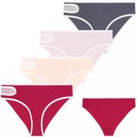 Majtki Figi Damskie Bikini Bawełniane Klasyczne z Siateczką 4-szt MORAJ - M