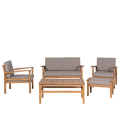 Zestaw ogrodowy z certyfikowanego drewna 4-osobowy MANILA