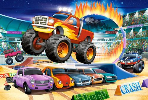 Puzzle 40el.maxi monster truck na Arena.pl