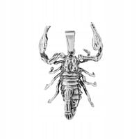 Zawieszka srebrna pr. 925 Wisiorek Duży Oksydowany SKORPION