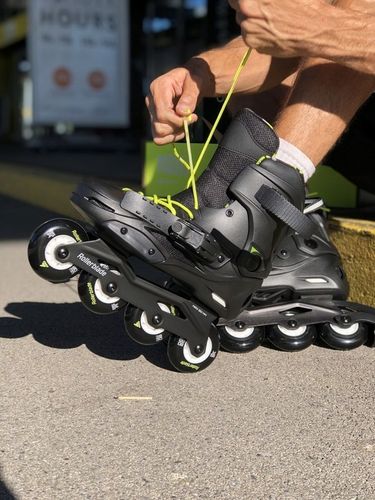 LesznoOkrężna10A! Nowe Rolki Rollerblade RB Cruiser 25,0 Black Yellow Cena! na Arena.pl