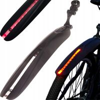 BŁOTNIK tylni Rowerowy z PANELEM LED 24-29 na tył roweru + BATERIA GRATIS