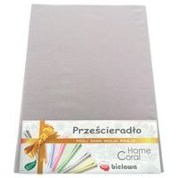 Prześcieradło bawełniane bez gumki 160x200 rubin szare