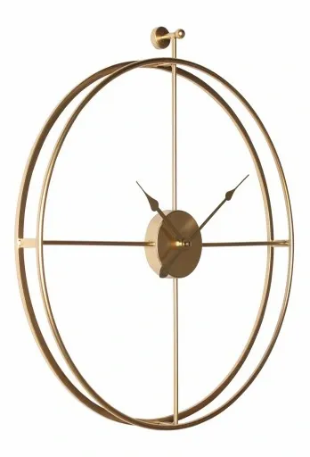 Zegar ścienny nowoczesny złoty ENCORE śr.51-MC zdjęcie 1